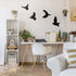 Flying Birds Metal Wall Art Freedom Peace Hope Opportunity Change Monochrome Minimal Dove Silhouette Entryway Decoration